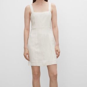NWT Club Monaco Striped Square Neck Mini Dress